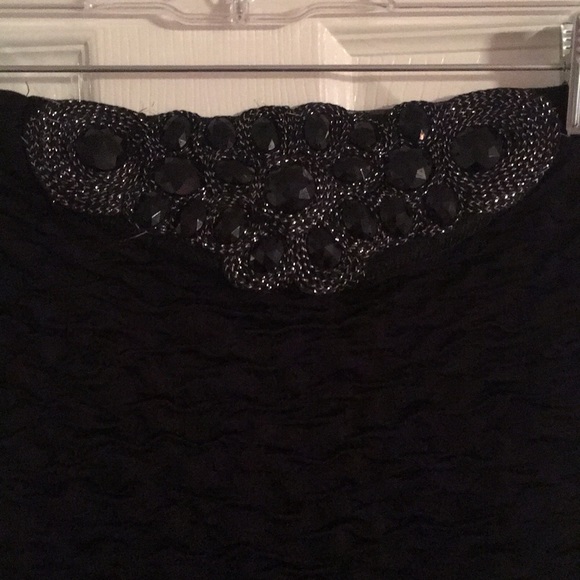 Strapless black mini dress - Picture 2 of 2